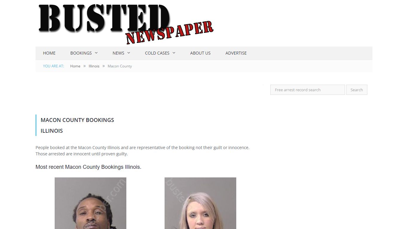 Macon County, IL Mugshots - BUSTEDNEWSPAPER.COM